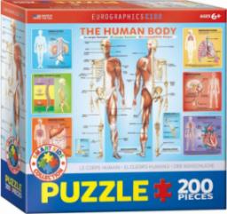  Eurographics Puzzle 200 Smart kids - Ciało człowieka (XXL)