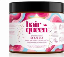 Hair Queen HAIR QUEEN_Ekspresowa maska emolientowa do włosów średnioporowatych 400ml