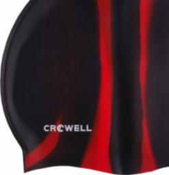  Crowell Czepek pływacki silikonowy Crowell Multi Flame czarno-czerwony kol.02