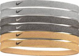  Nike Opaski na głowę Nike Headbands 6 szt. srebrno-złoto-czarne N1002008097OS