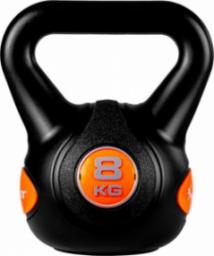 Kettlebell Movit MOVIT Hantle Kettlebell - 8 kg, czarny / pomarańczowy