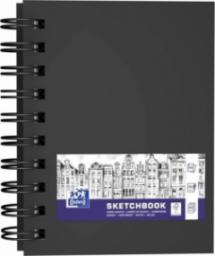 Oxford Szkicownik SKETCHBOOK podwójna spirala A6 80k 100g czarny 400152649 OXFORD