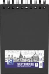 Oxford Szkicownik SKETCHBOOK podwójna spirala A5 50k 100g czarny 400152644 OXFORD