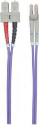  Intellinet Network Solutions Kabel światłowodowy LC - SC 5m Fioletowy (751056)