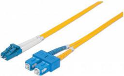  Intellinet Network Solutions Kabel światłowodowy LC - SC 5m Żółty (473729)