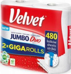  Velvet Ręcznik VELVET JUMBO DUO 2 rolki 2warstwy 2x240listków