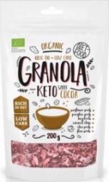 Diet Food Keto granola z kakao i olejkiem pomarańczowym BIO 200 g DIET FOOD