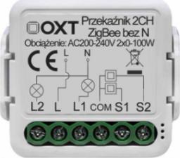 OXT Moduł mini przekaźnik 2 obw. bez N ZigBee TUYA