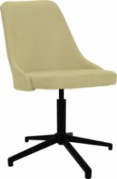  vidaXL Obrotowe krzesło stołowe, zielone, obite tkaniną