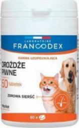  Francodex FRANCODEX PL Drożdże piwne dla psów i kotów 60 tabletek