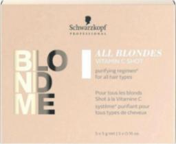  Schwarzkopf Zabieg wzmacniający włosy Blondme Keratin Restore All Blondes Shot Detox Schwarzkopf (25 g)