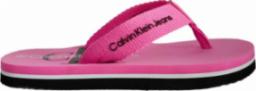 Calvin Klein CALVIN KLEIN różowe klapki japonki V3A8-80217-0058313 28