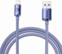 Kabel USB Baseus USB-A - Lightning 2 m Fioletowy (BSU3024PRP)