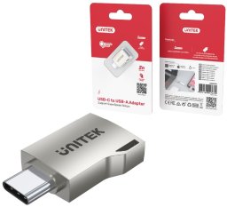 Adapter USB Unitek A1025GNI USB-A - USB-C Srebrny (A1025GNI)