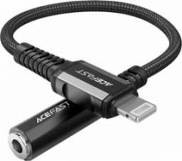 Kabel USB Acefast Lightning - mini Jack 3.5 mm 0.2 m Czarny (6974316280569)