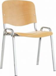 neutralna linia produktów Krzeslo konfer. ISO, drewn., chrom/buk