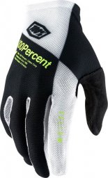  100% Rękawiczki 100% CELIUM Glove black white fluo yellow roz. S (długość dłoni 181-187 mm) (DWZ)