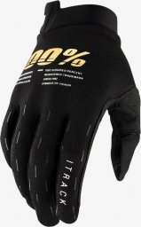  100% Rękawiczki 100% ITRACK Glove black roz. XXL (długość dłoni 209-216 mm) (NEW)