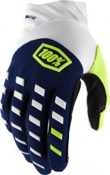  100% Rękawiczki 100% AIRMATIC Glove navy white roz. S (długość dłoni 181-187 mm) (NEW)