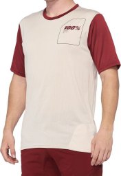  100% Koszulka męska 100% RIDECAMP Jersey krótki rękaw stone brick roz. S (NEW 2021)