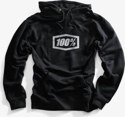  100% Bluza męska 100% ESSENTIAL Hooded Pullover Sweatshirt Black roz. XL (NEW)