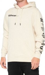  100% Bluza męska 100% SUPER FUTURE Hooded Pullover Sweatshirt Oatmeal Heather roz. M (NEW)