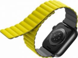 Uniq UNIQ pasek Revix Apple Watch Series 4/5/6/7/SE 44/45mm. Reversible Magnetic zółty-szary/yellow-grey