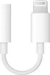 Adapter USB Lightning - Jack 3.5mm Biały  (25761)