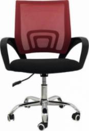 Krzesło biurowe Bigbuy Home Versa Czarno-czerwone