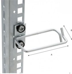 Triton Cable management rings, vertical cable maangement, front cable entry, laterally offset mounting, Width 80 x Depth 40 mm - RAX-D3-X48-X3