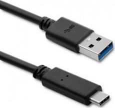 Kabel USB Qoltec USB-A - USB-C 1.8 m Czarny (50363)