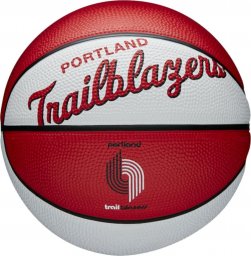  Wilson Wilson Team Retro Portland Trail Blazers Mini Ball WTB3200XBPOR białe 3