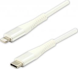 Kabel USB Logo USB-C - Lightning 2 m Biały