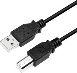 Kabel USB LogiLink USB-A - USB-B 5 m Czarny (CU0009B)