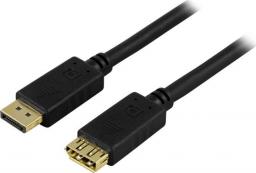 Kabel Deltaco DisplayPort - DisplayPort 1m czarny (DP-1210)