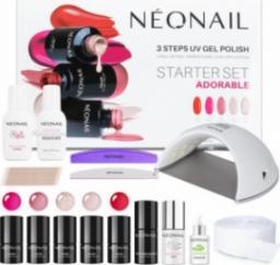 NeoNail NEONAIL Adorable Starter Set zestaw do hybryd 5 lakierów + lampa LED 21W/48