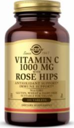  Solgar Vitamin C 1000 mg with Rose Hips (100 tabl.)