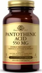  Solgar Pantothenic Acid - Kwas Pantotenowy (Witamina B5) 550 mg (100 kaps.)