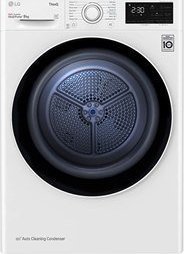 Suszarka do ubrań LG LG Dryer Machine RH80V3AV6N Energy efficiency class A++, Front loading, 8 kg, LED touch screen, Depth 69 cm, Wi-Fi, White