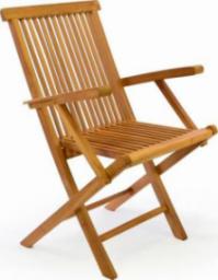  Divero Składane krzesło DIVERO z drewna tekowego
