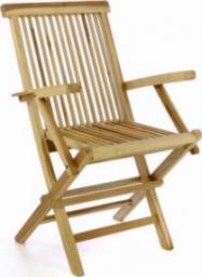  Divero Składane krzesło ogrodowe DIVERO - drewno tekowe