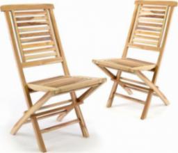  Divero Zestaw 2 sztuk DIVERO &quot;Hantown&quot; składane krzesło ogrodowe