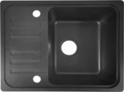 Zlewozmywak Aquamarin  granitowy z ociekaczem, czarny, 32 x 19 x 39 cm