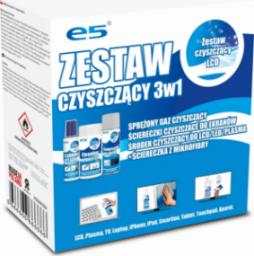 E5 Zestaw 3in1 chusteczki + sprężone powietrze + zestaw LCD