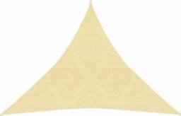vidaXL Żagiel przeciwsłoneczny, 160 g/m, beżowy, 4x4x4 m, HDPE