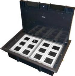  Alantec Puszka podłogowa (floorbox) 12M (45x45) regulowana głębokość, do podłogi technicznej (wylewka opcjonalnie) ALANTEC - ALANTEC