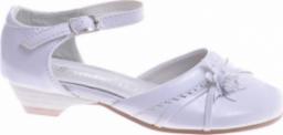  Pantofelek24 Białe komunijne balerinki buty dziewczęce /E6-2 11385 T199/ 22