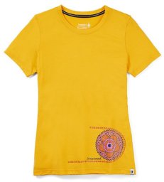 Smartwool W'S Merino Sport 150 Crankset Short Sleeve Graphic Tee Slim Fit, J28, S