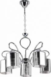 Lampa wisząca Candellux Żyrandol chrom + srebrny lampa wisząca 5xE27 Italo 35-00705
