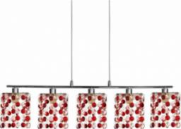 Lampa wisząca Candellux Lampa wisząca chrom/czerwona kryształki 5x40W G9 Classic 35-59300